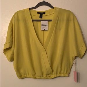 NWT Forever 21 Yellow Blouse